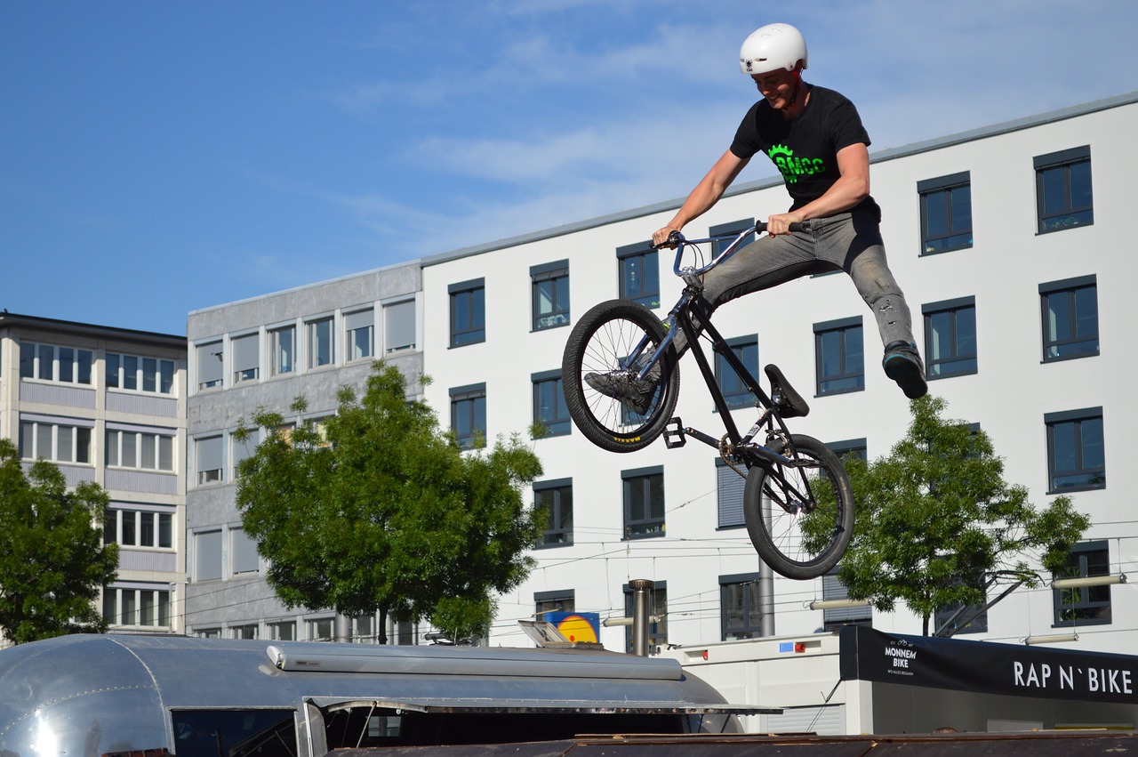 bmx monnem bike jump free photo