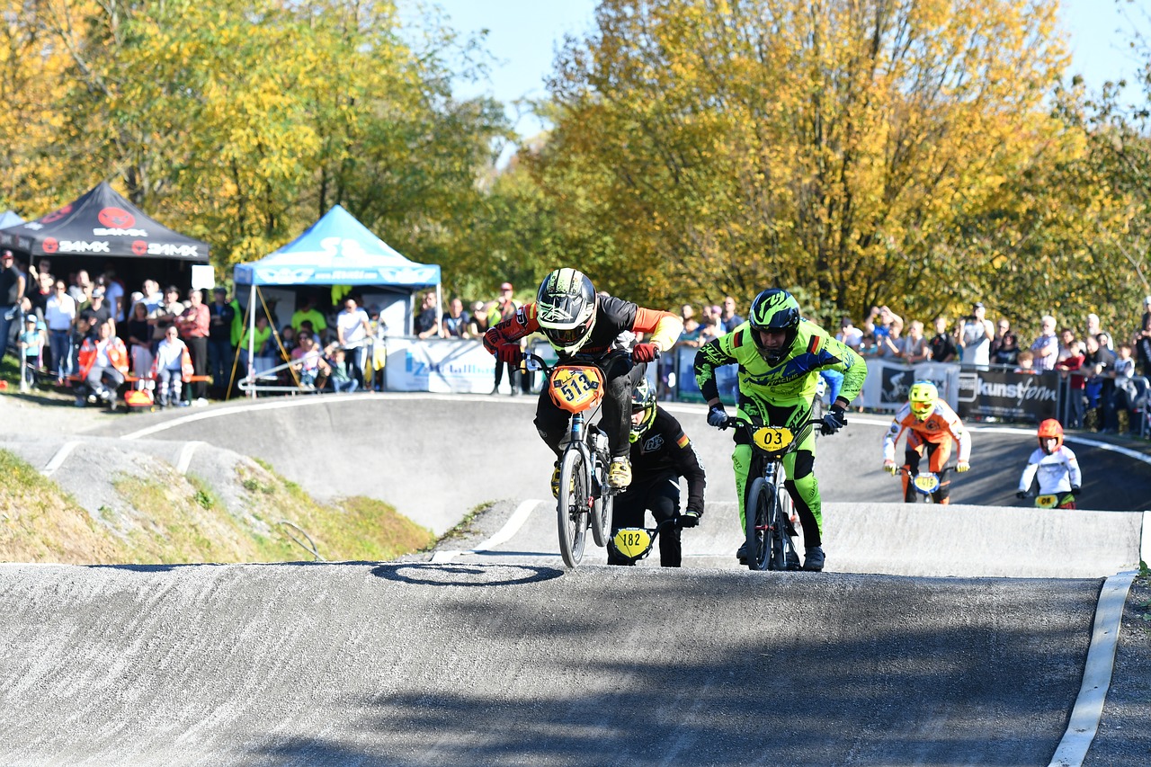 bmx race action free photo