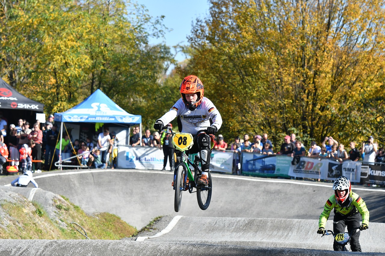 bmx race action free photo