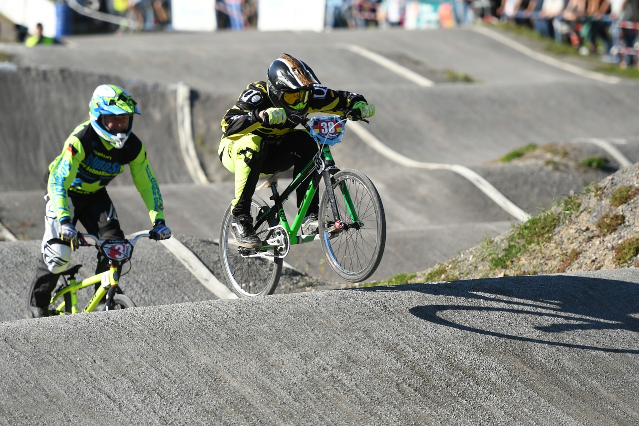 bmx race action free photo