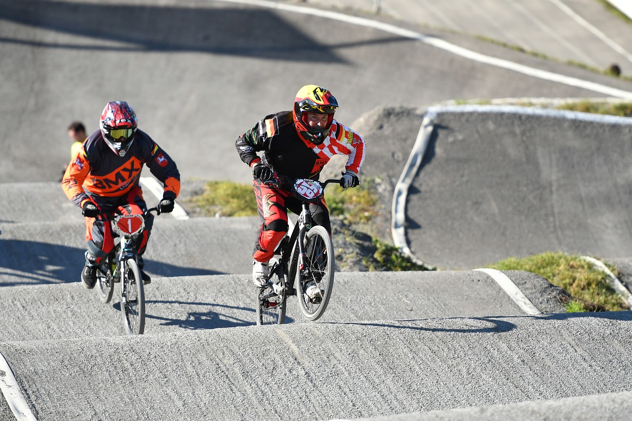 bmx race action free photo