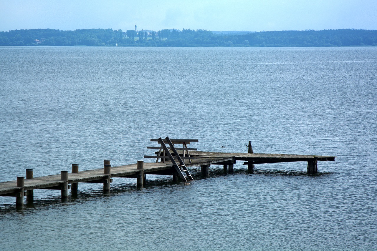 boardwalk lake water free photo