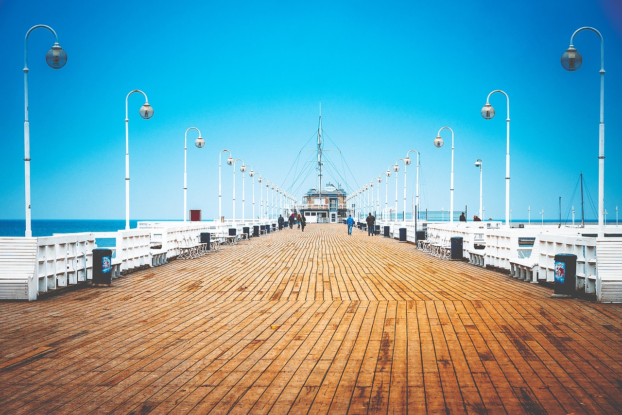 boardwalk pier sea free photo
