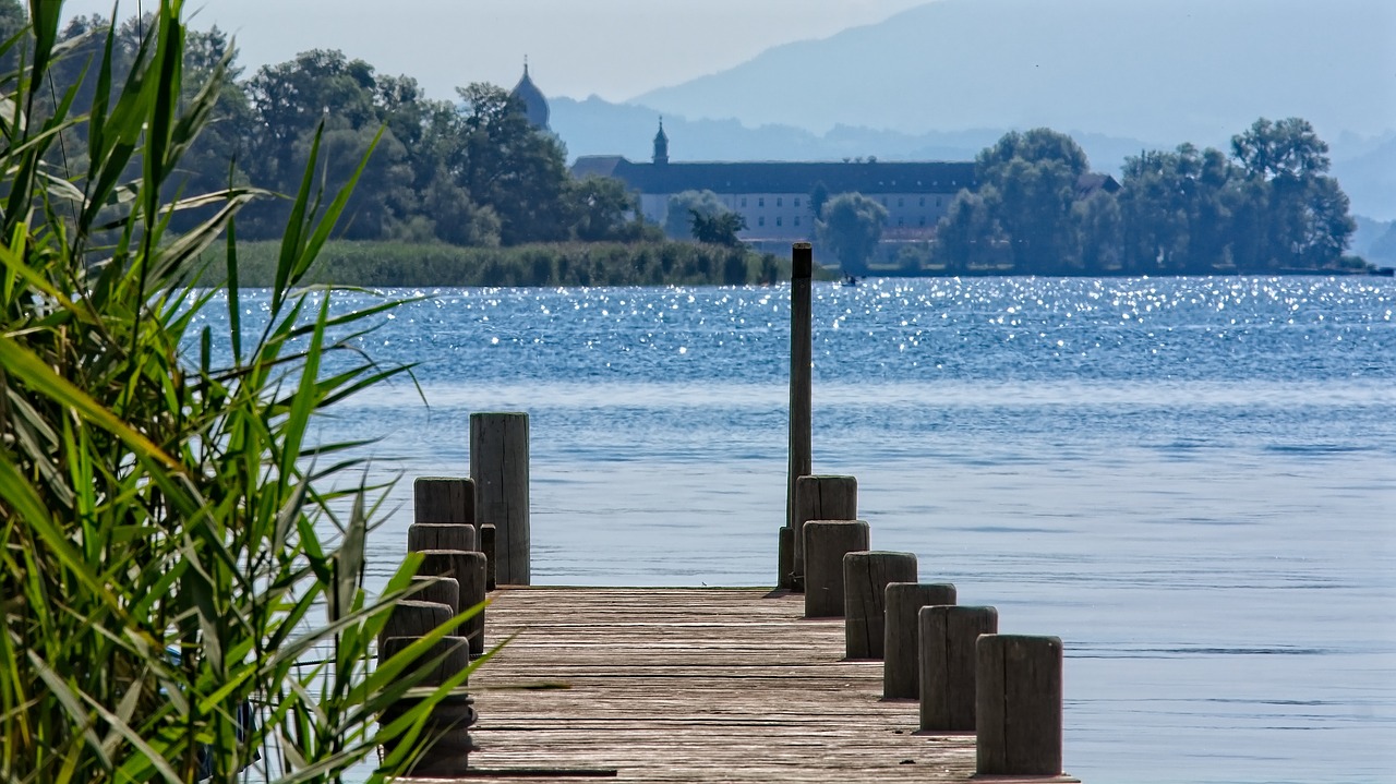 boardwalk  water  lake free photo