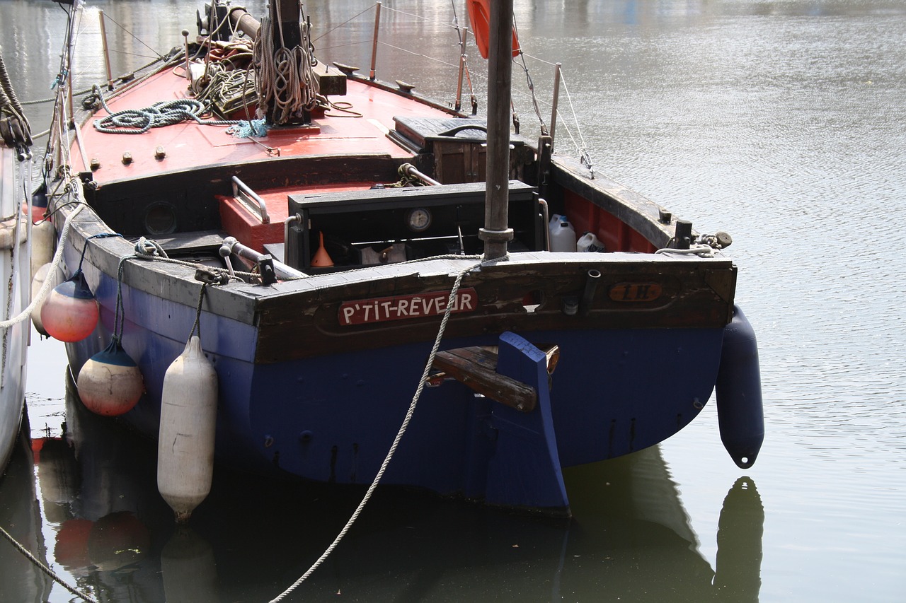 boat port honfleur free photo