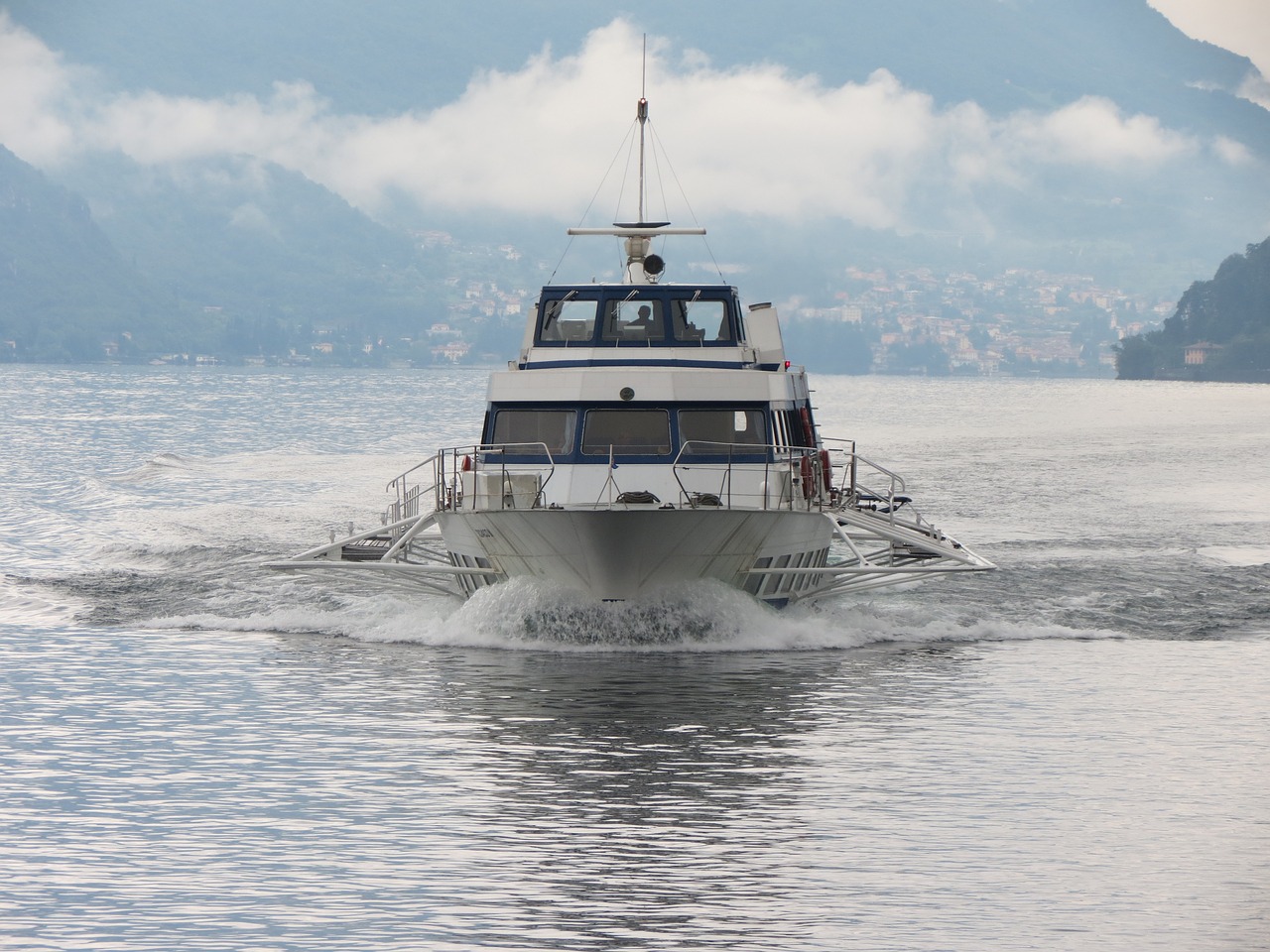 boat lake italy free photo