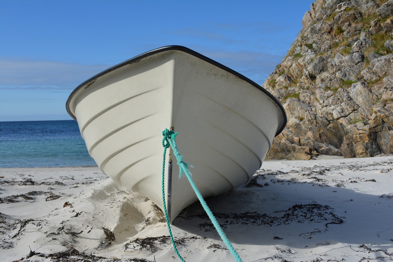 boat sea beach free photo