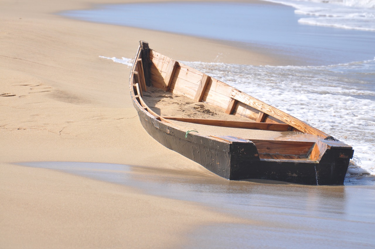 boat wreck wooden boat free photo