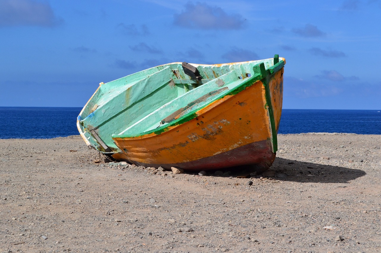 boat blue sky summer free photo