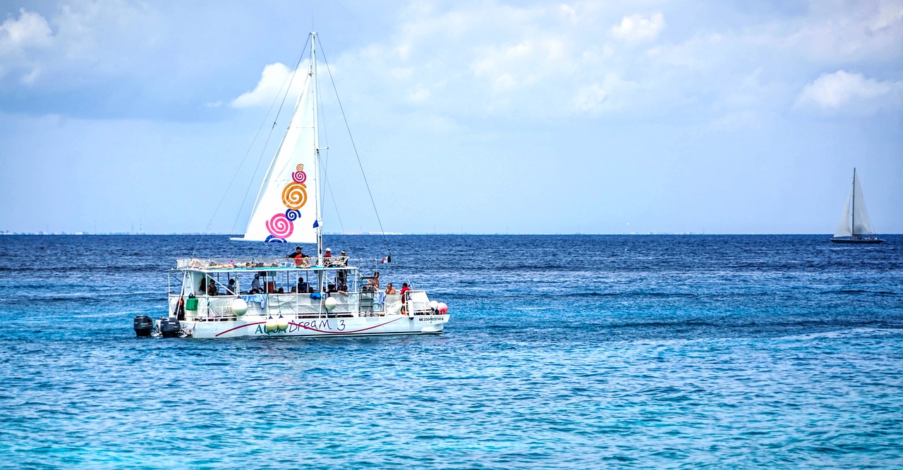 boat cozumel sea free photo