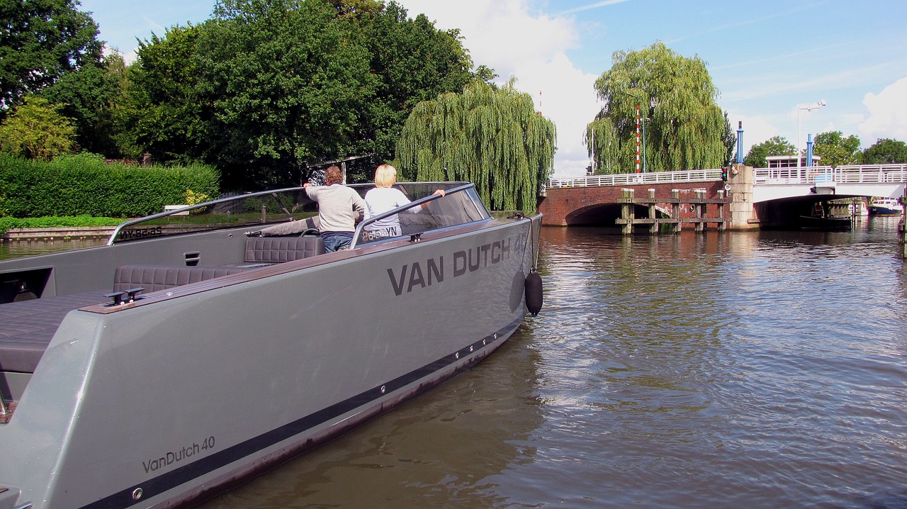 boat sports boat bridge free photo