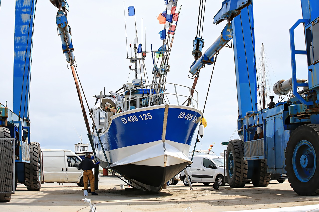 boat crane maritime free photo