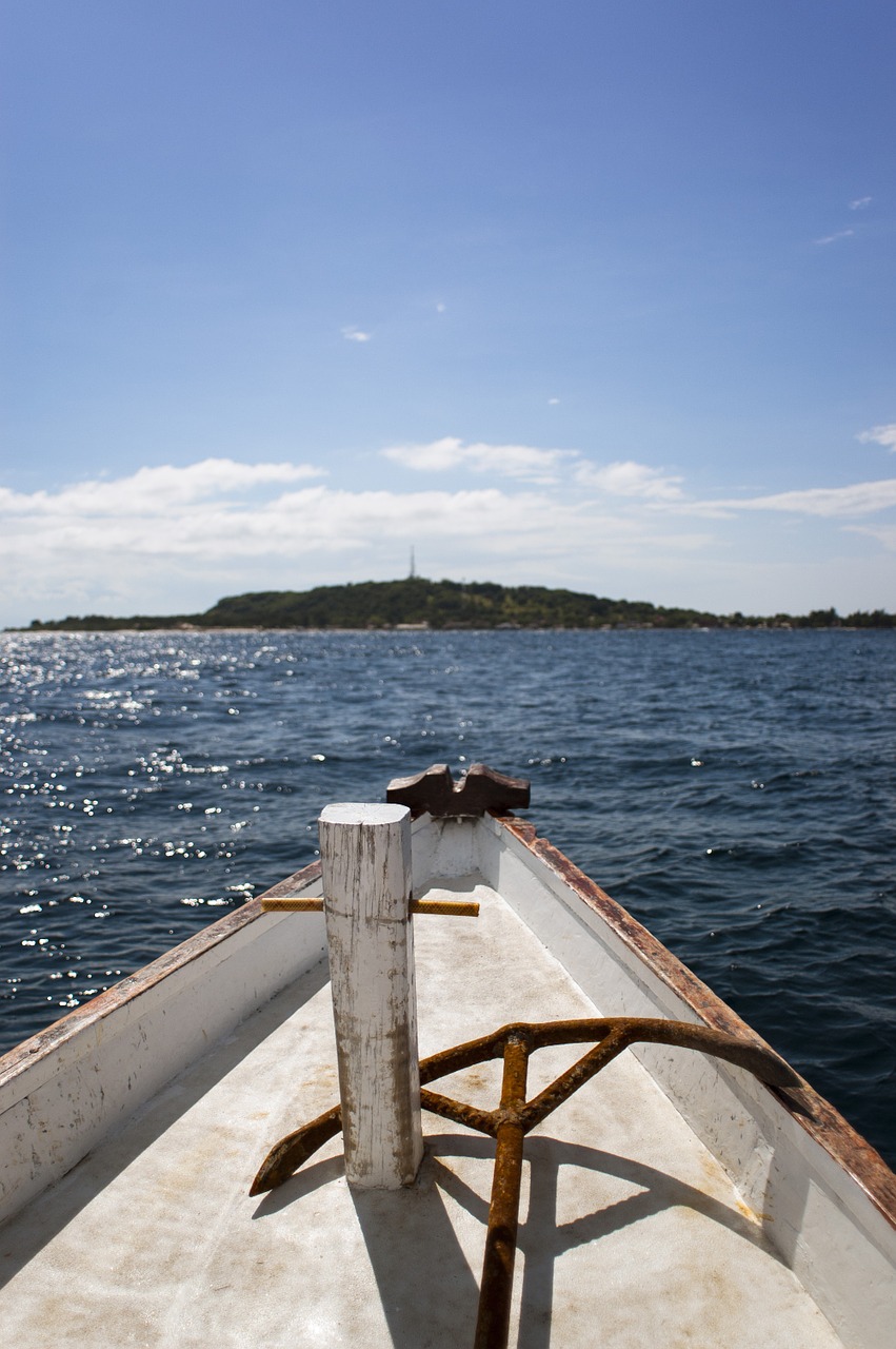 boat ocean sea free photo