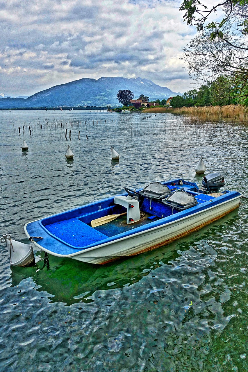 boat anchor lake free photo