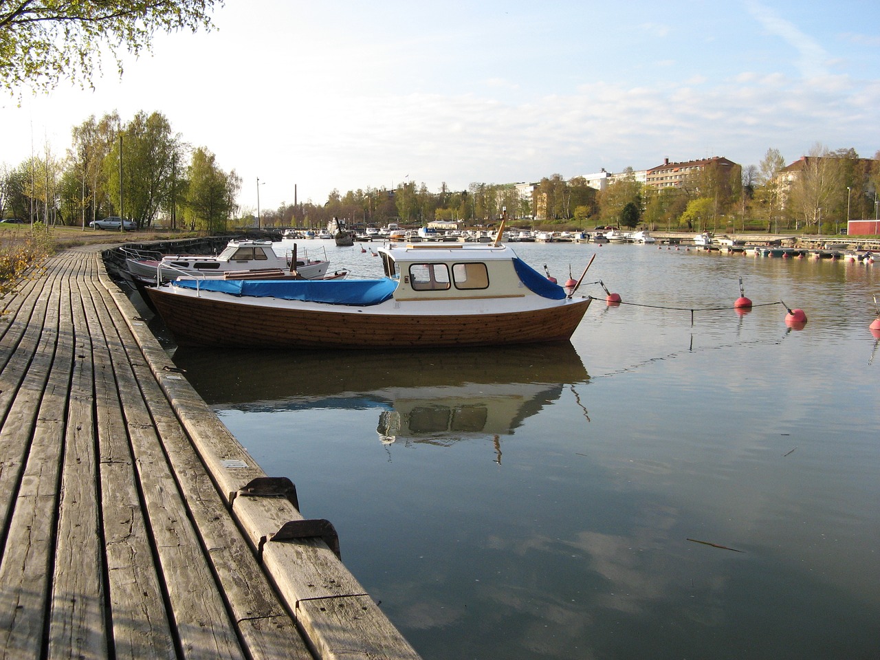 boat pier port free photo