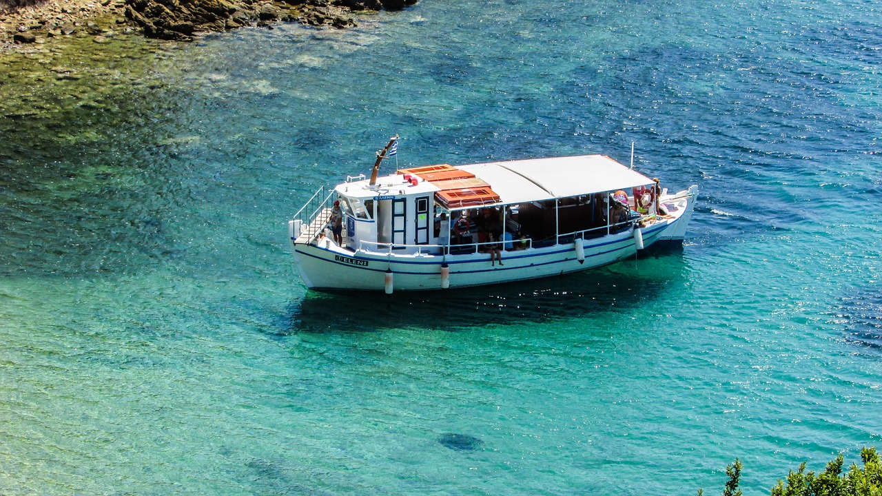 boat sea blue free photo