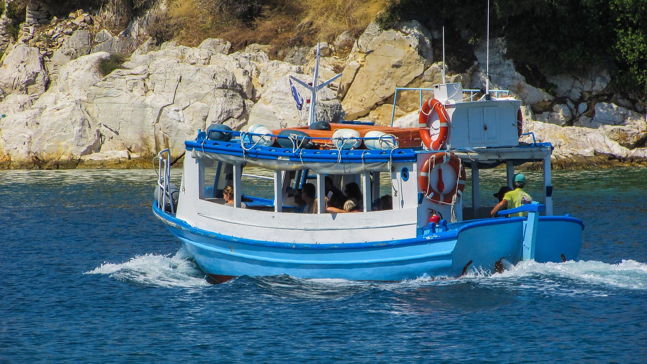 boat sea blue free photo