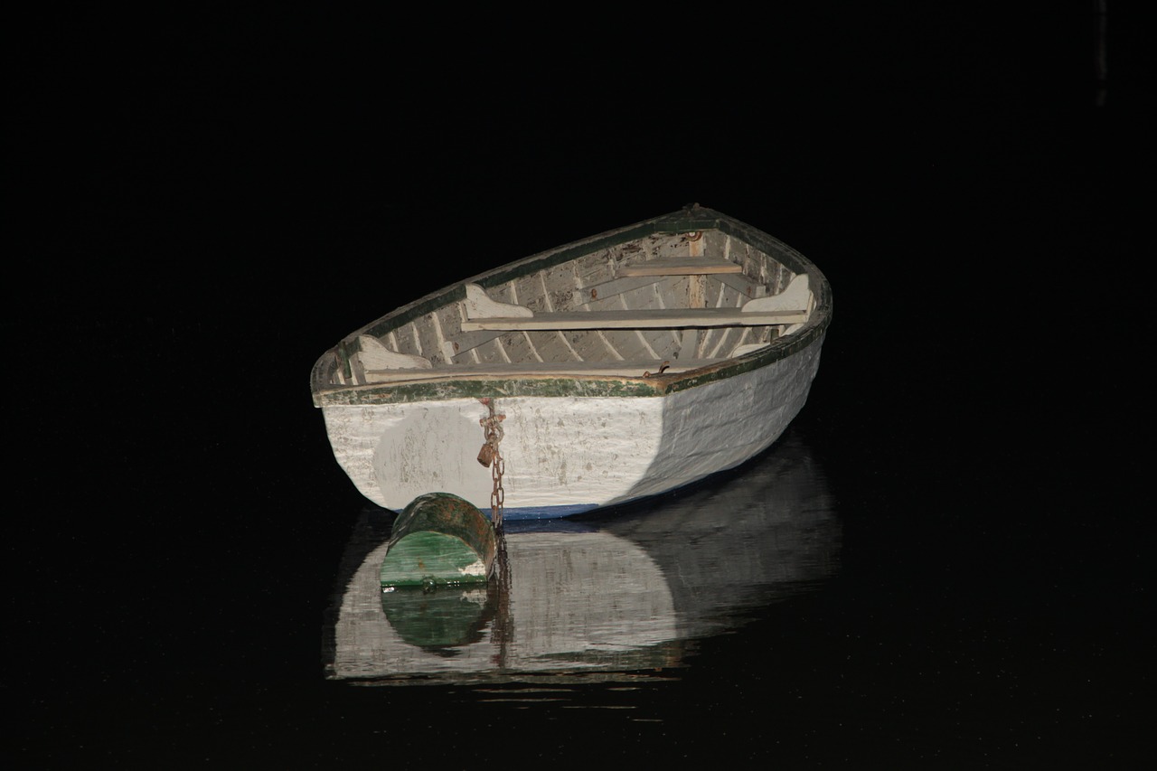 boat at night lake balaton free photo