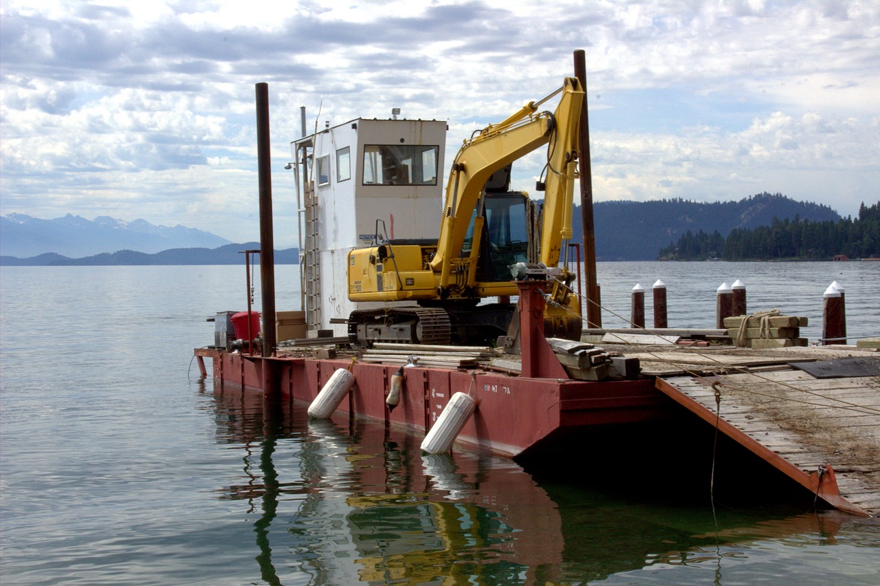 boat barge transportation free photo