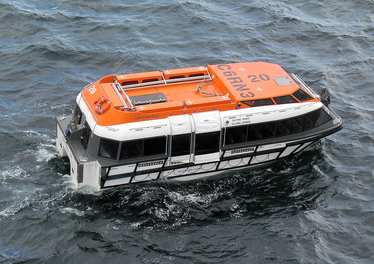 boat lifeboat tender free photo