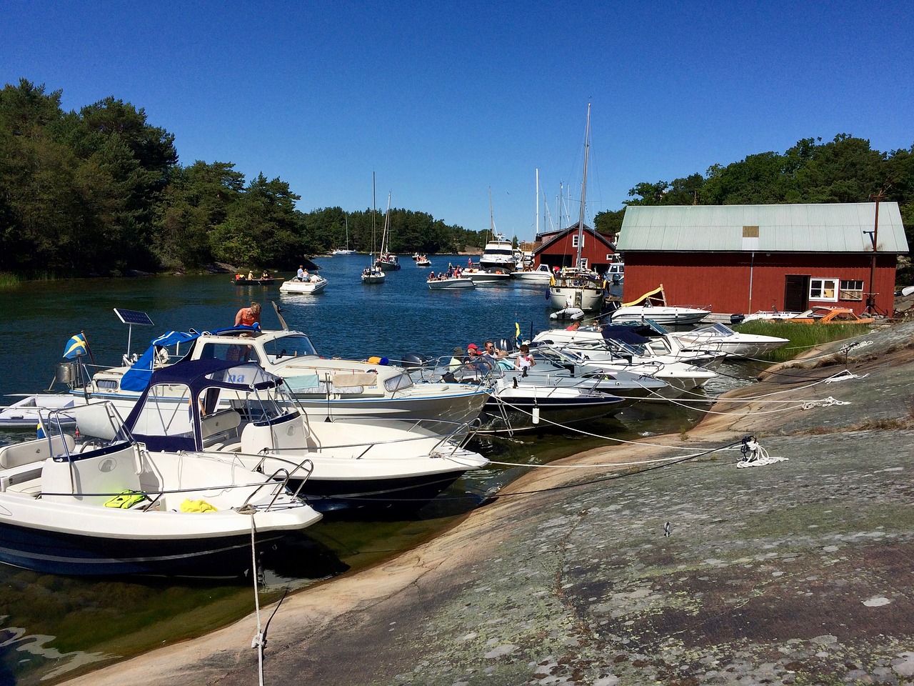 boat port island free photo