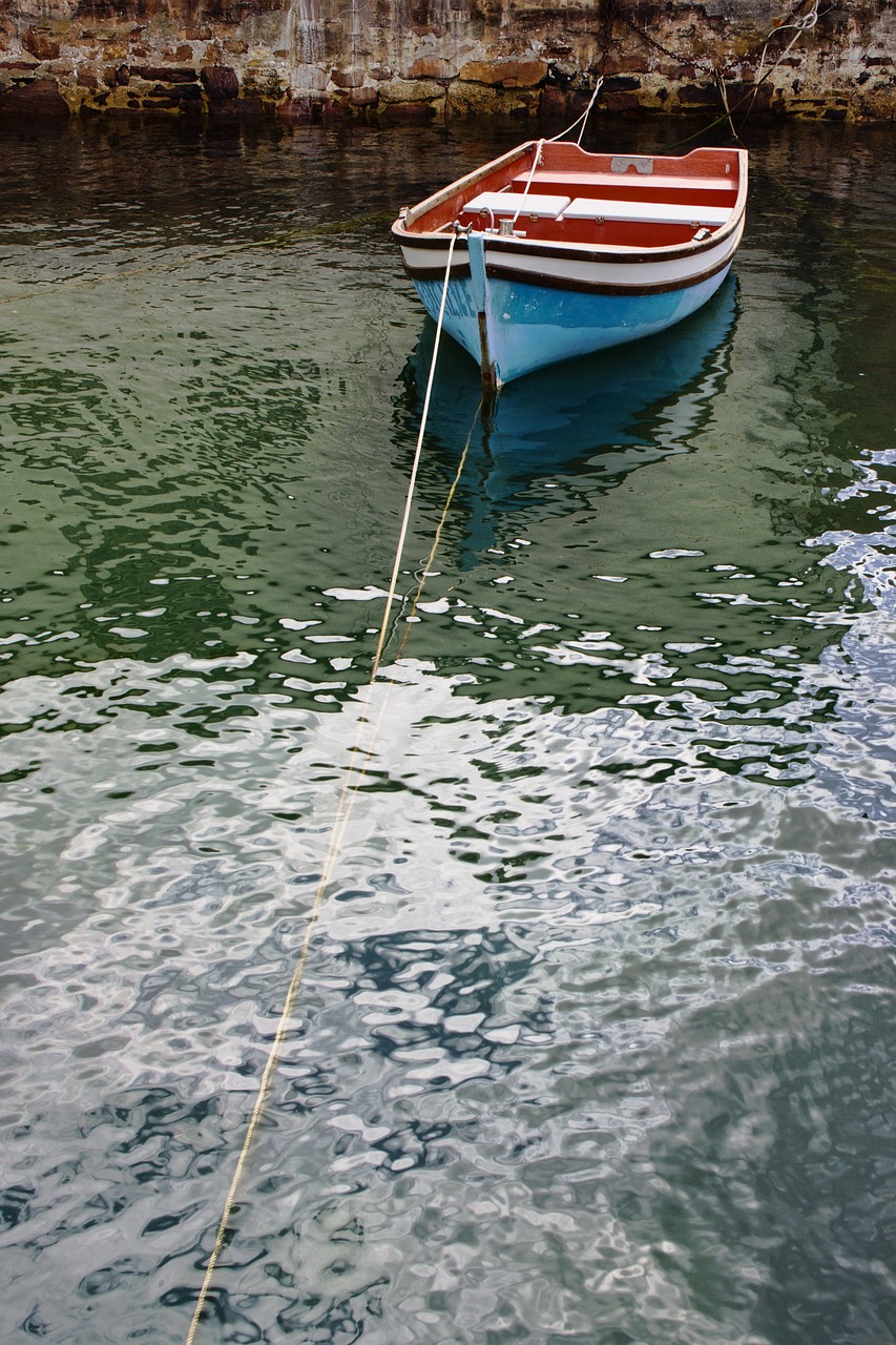boat water ripples free photo