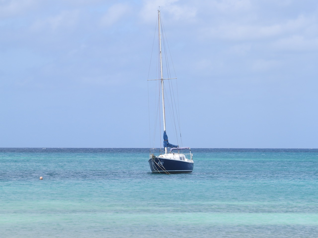 boat ocean sea free photo