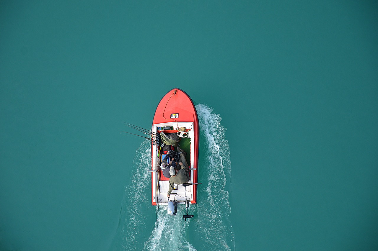 boat lake fisherman free photo