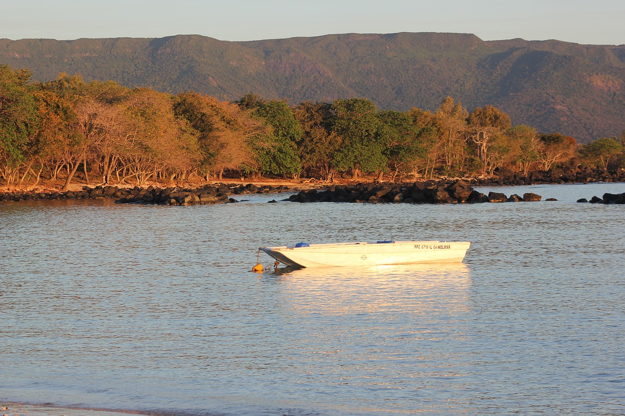 boat sea lagoon free photo