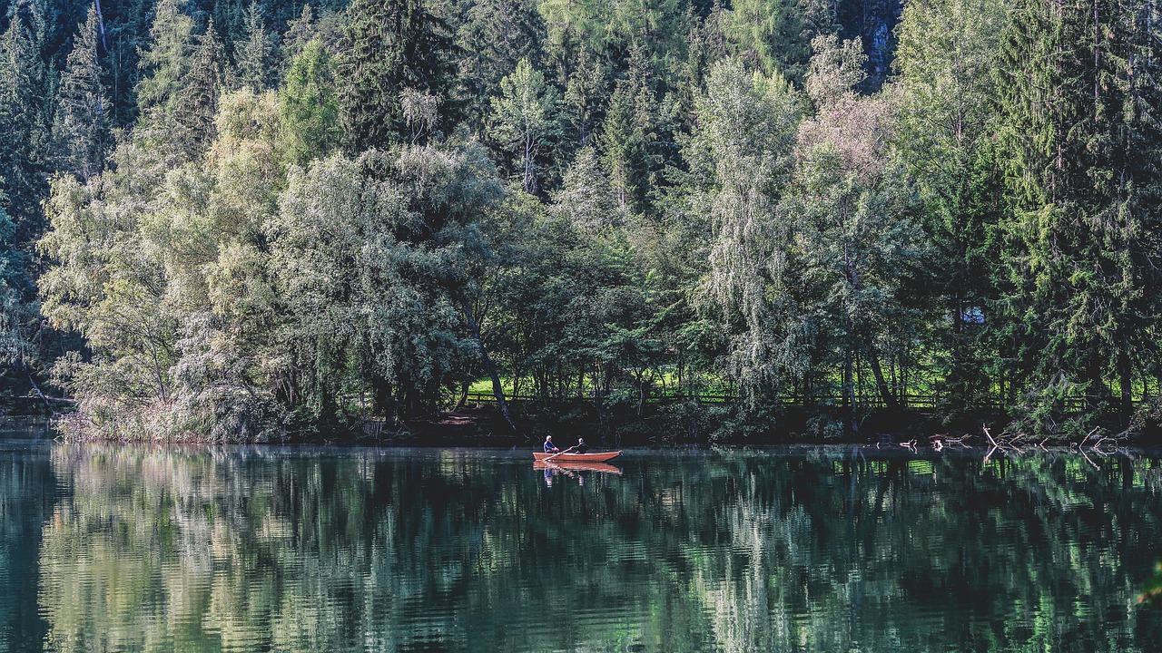 boat lake nature free photo