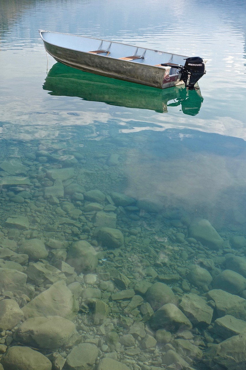 boat floating tranquil free photo