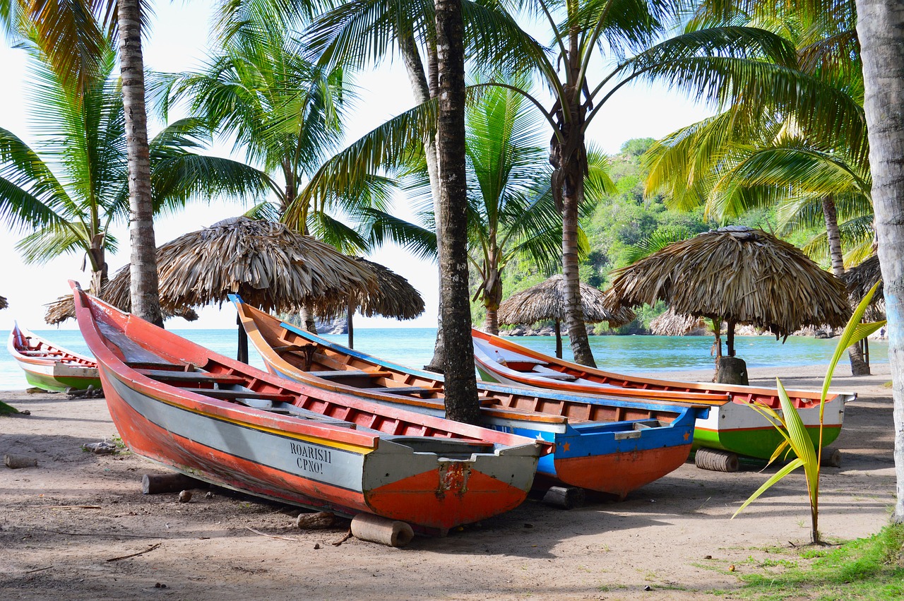 boat beach sky free photo