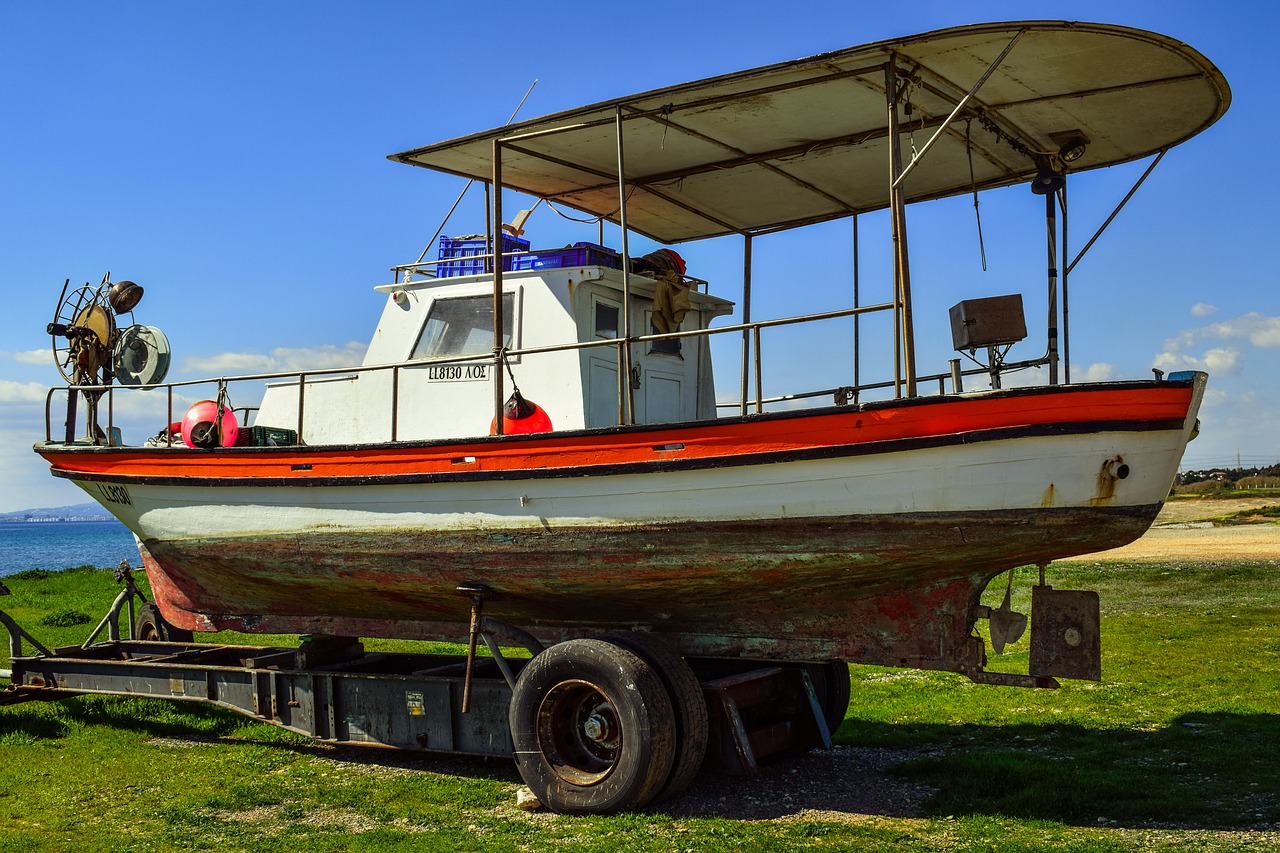boat vessel trailer free photo