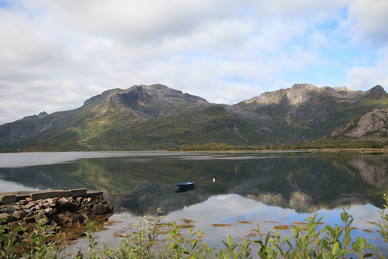 Boat,lake,mountain,nature,landscape - free image from needpix.com