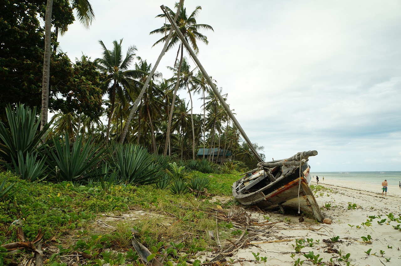 boat wreck sea free photo