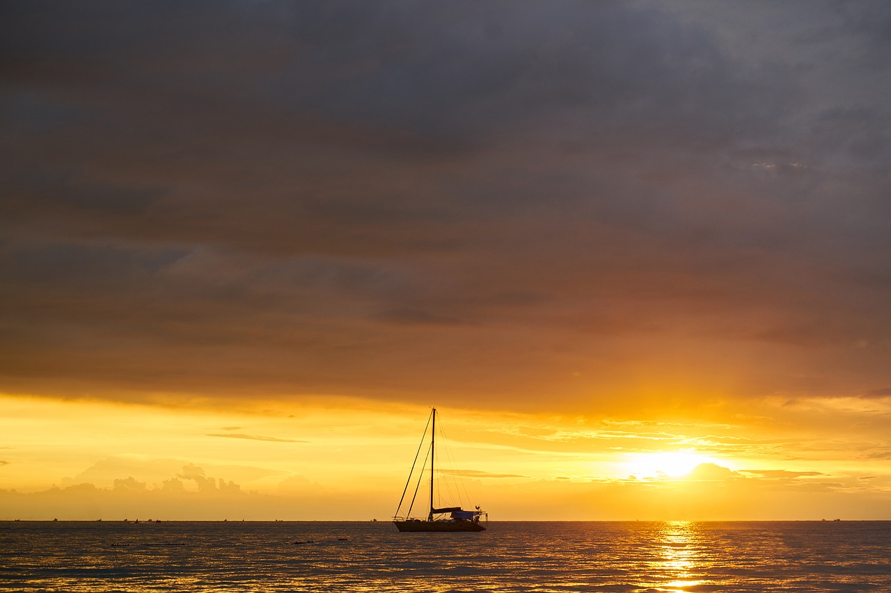 boat beach landscape free photo