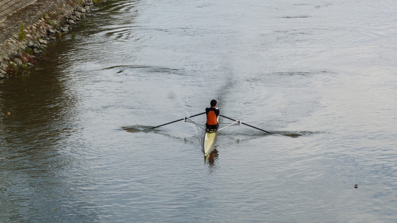 boat row sport free photo