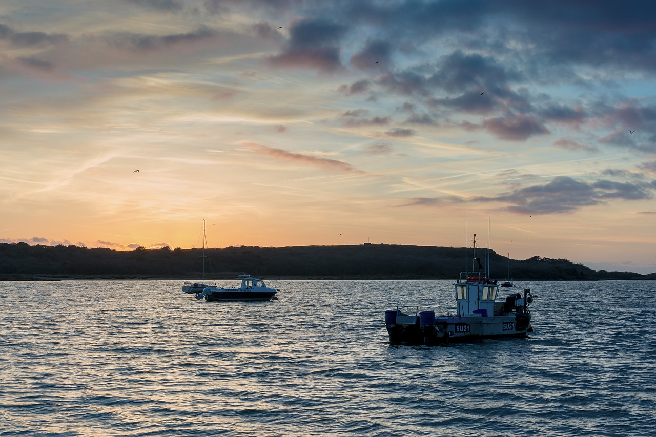 boat sunset ship free photo