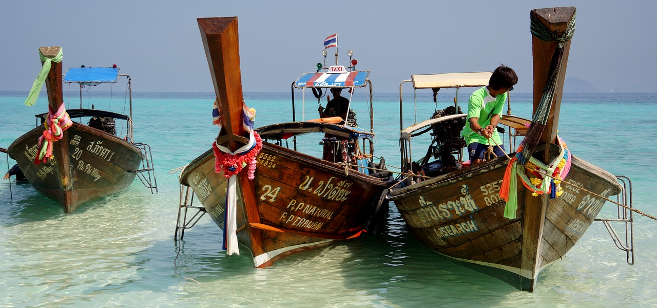 boat krabi phuket free photo