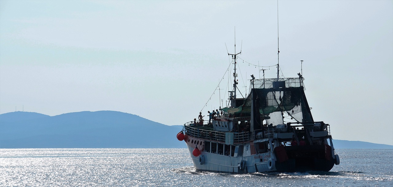 boat trawler sea free photo