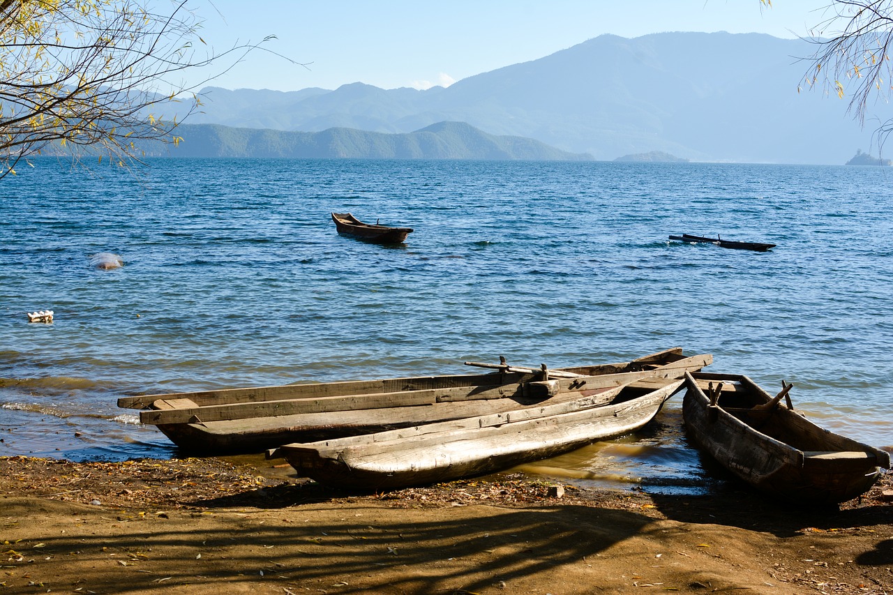 boat sea sand free photo