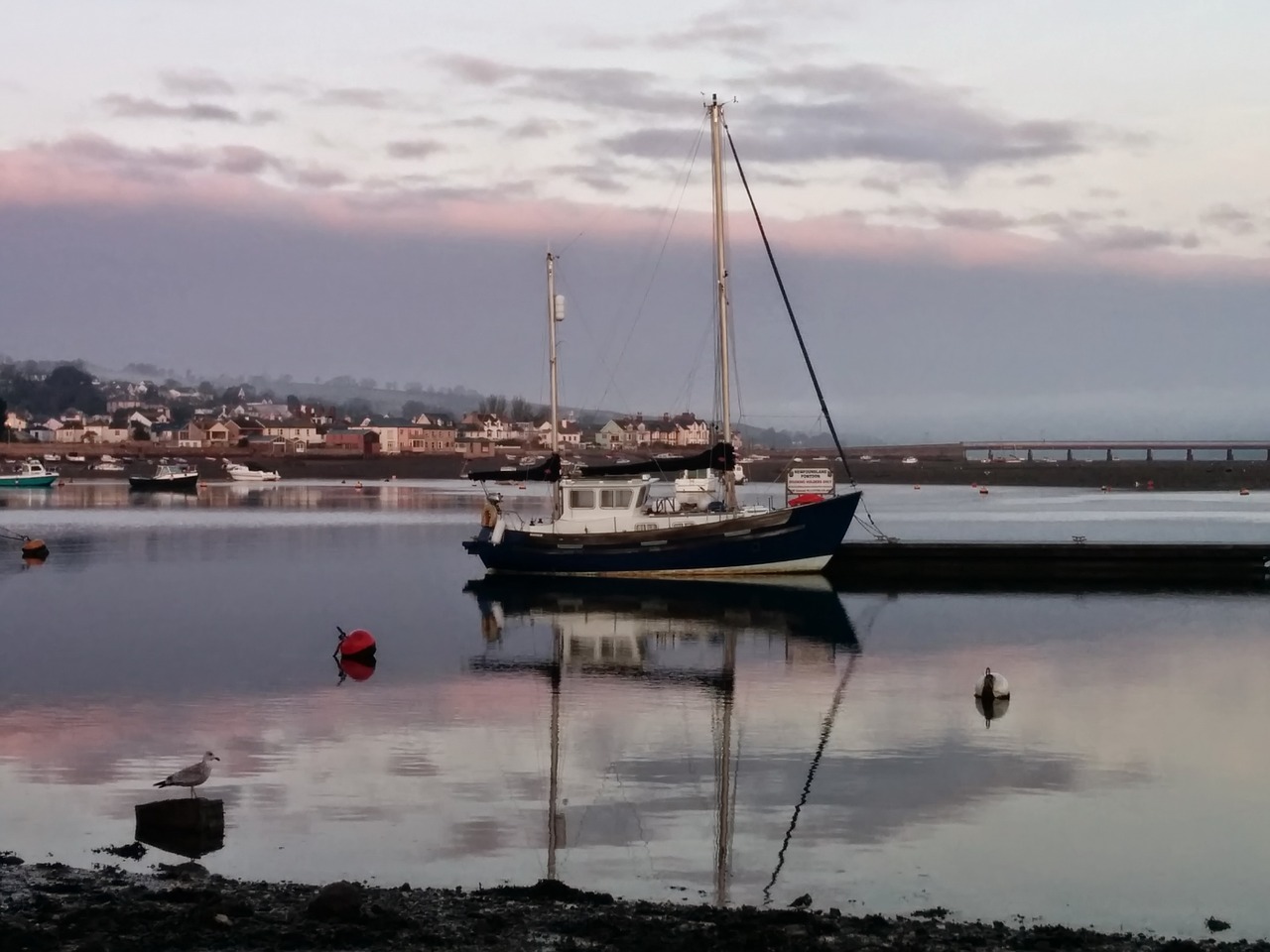 boat teignmouth estuary free photo