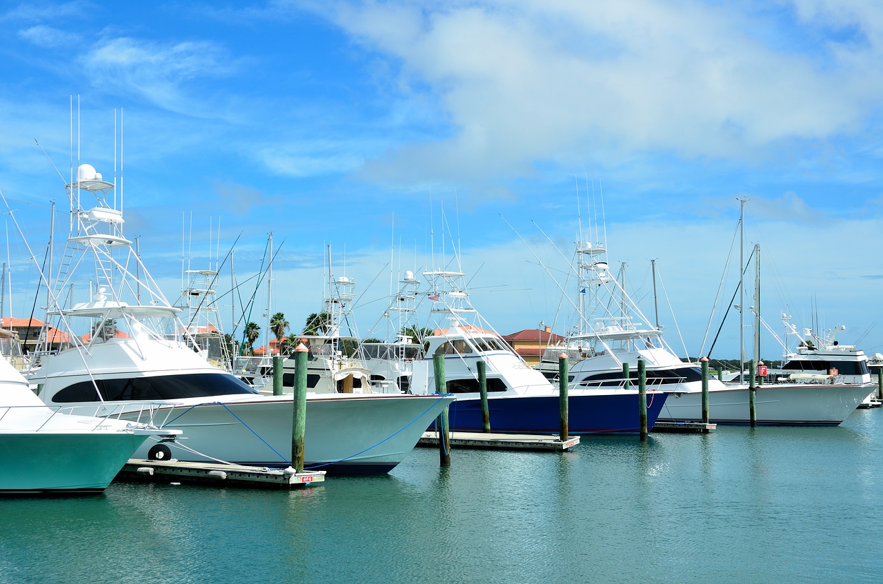 boat marina stored free photo