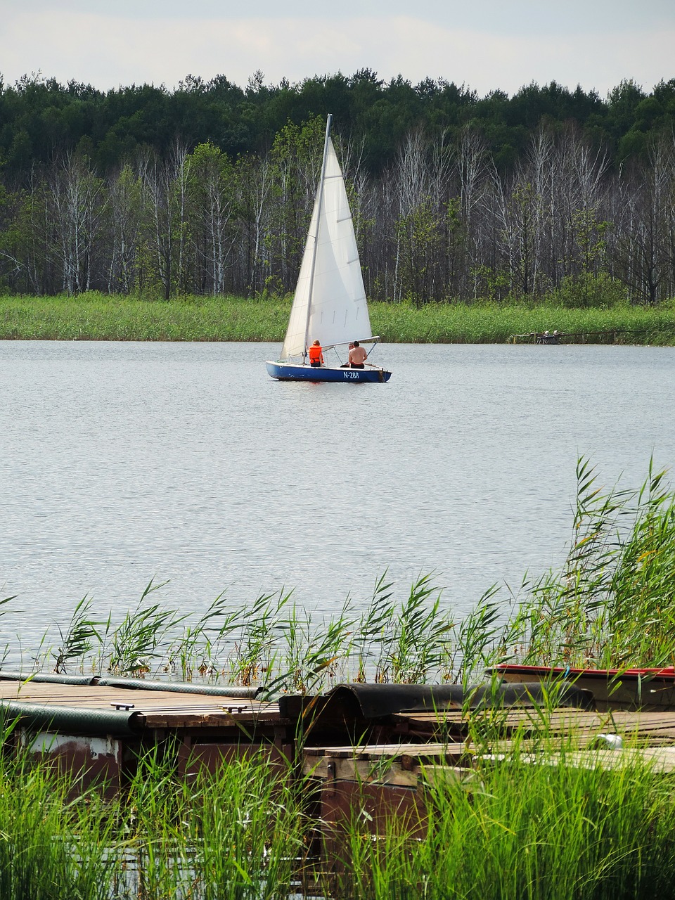 boat sailboat lake free photo