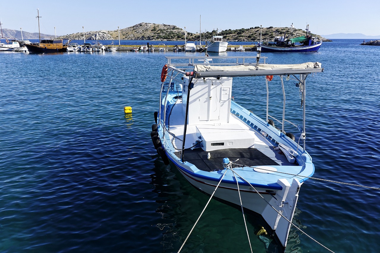 boat port fishing free photo