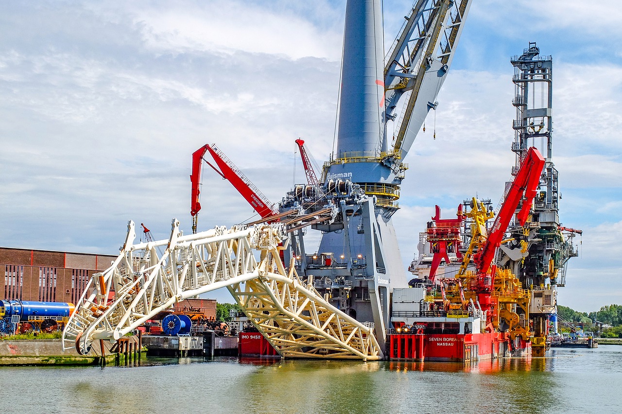 boat crane boat crane free photo