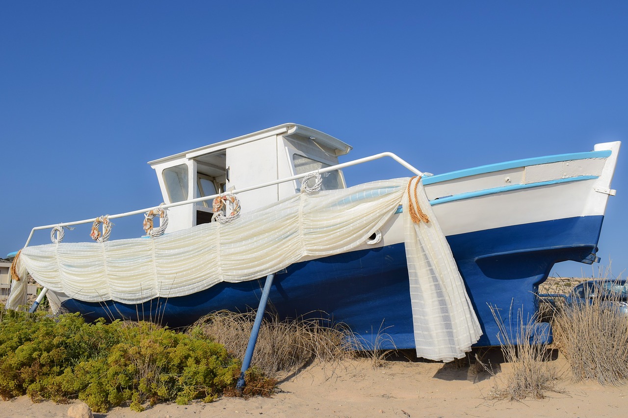 boat decoration wedding ceremony free photo