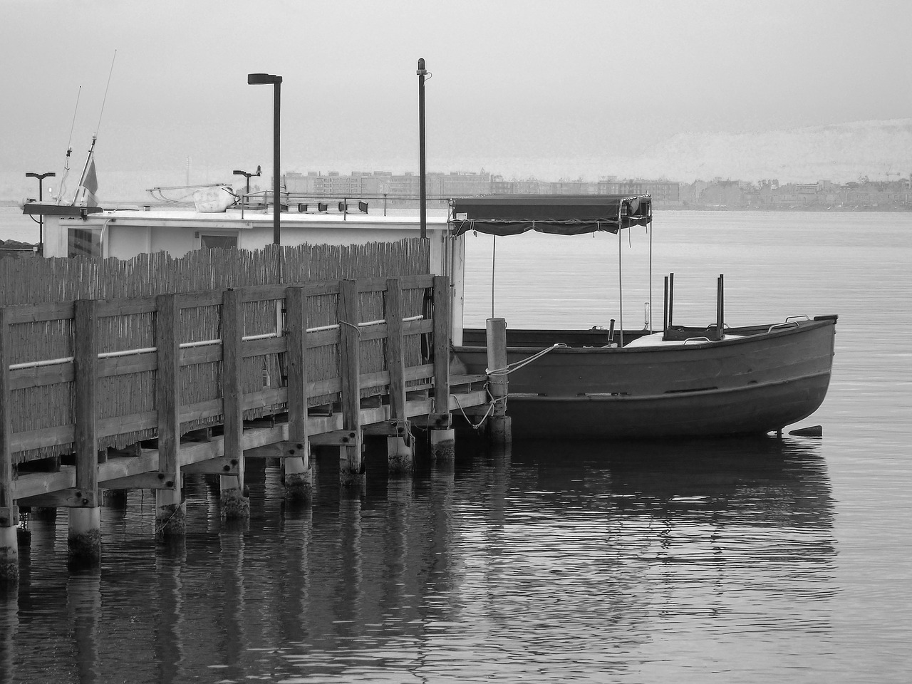 boat jetty sicily free photo