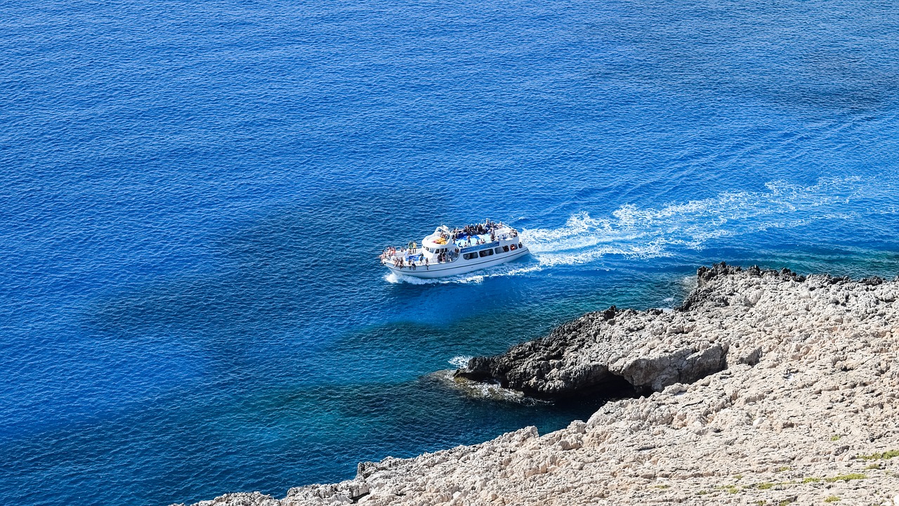 boat sea blue free photo