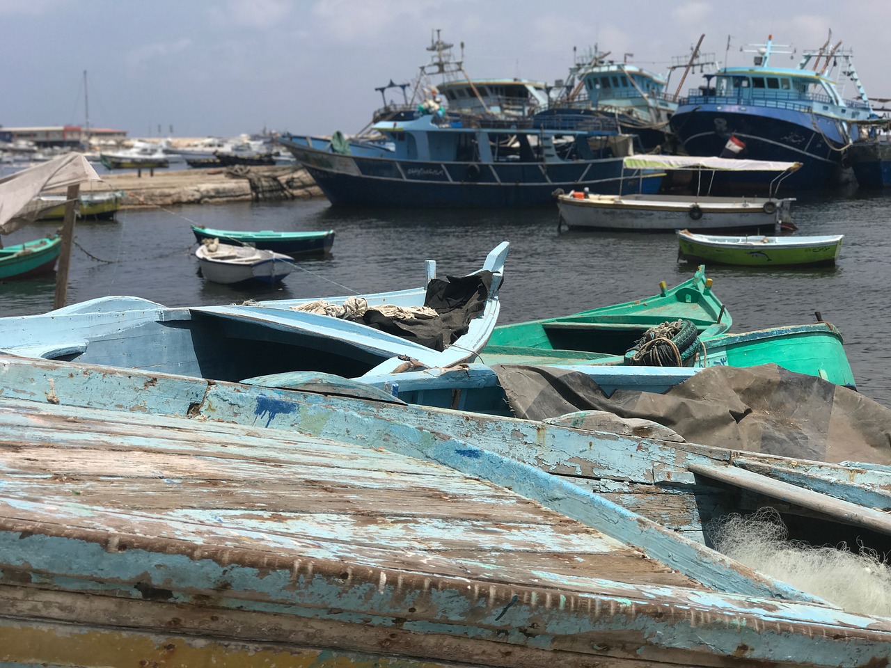 boat alexandria sea free photo